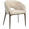 Eetkamerstoel Kenzi Chenille - Crème - Loft24.nl