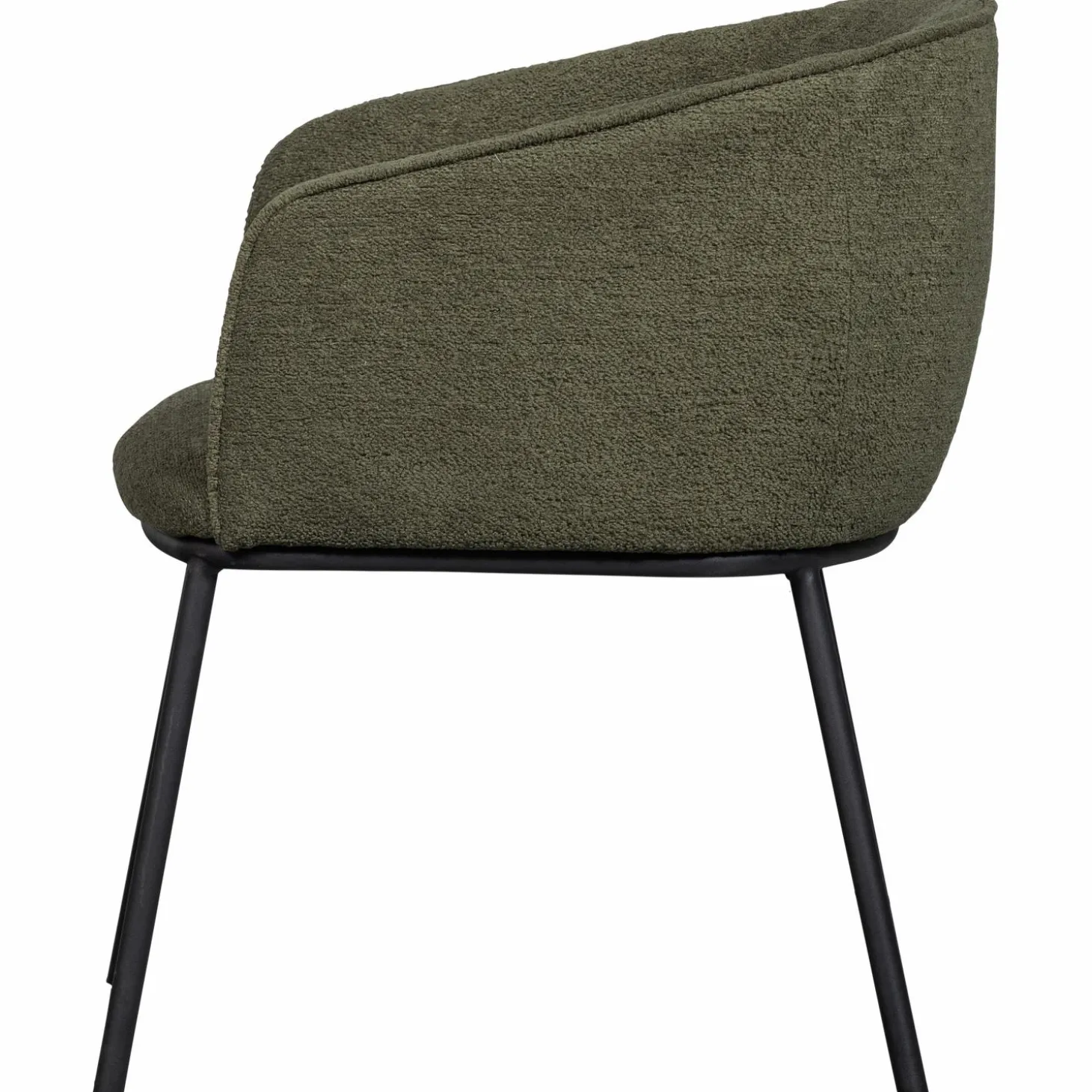 Eetkamerstoel Leon Bouclé - Groen - Loft24.nl