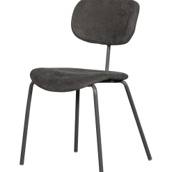 Eetkamerstoel Link Chenille - Bruin/Grijs - Loft24.nl