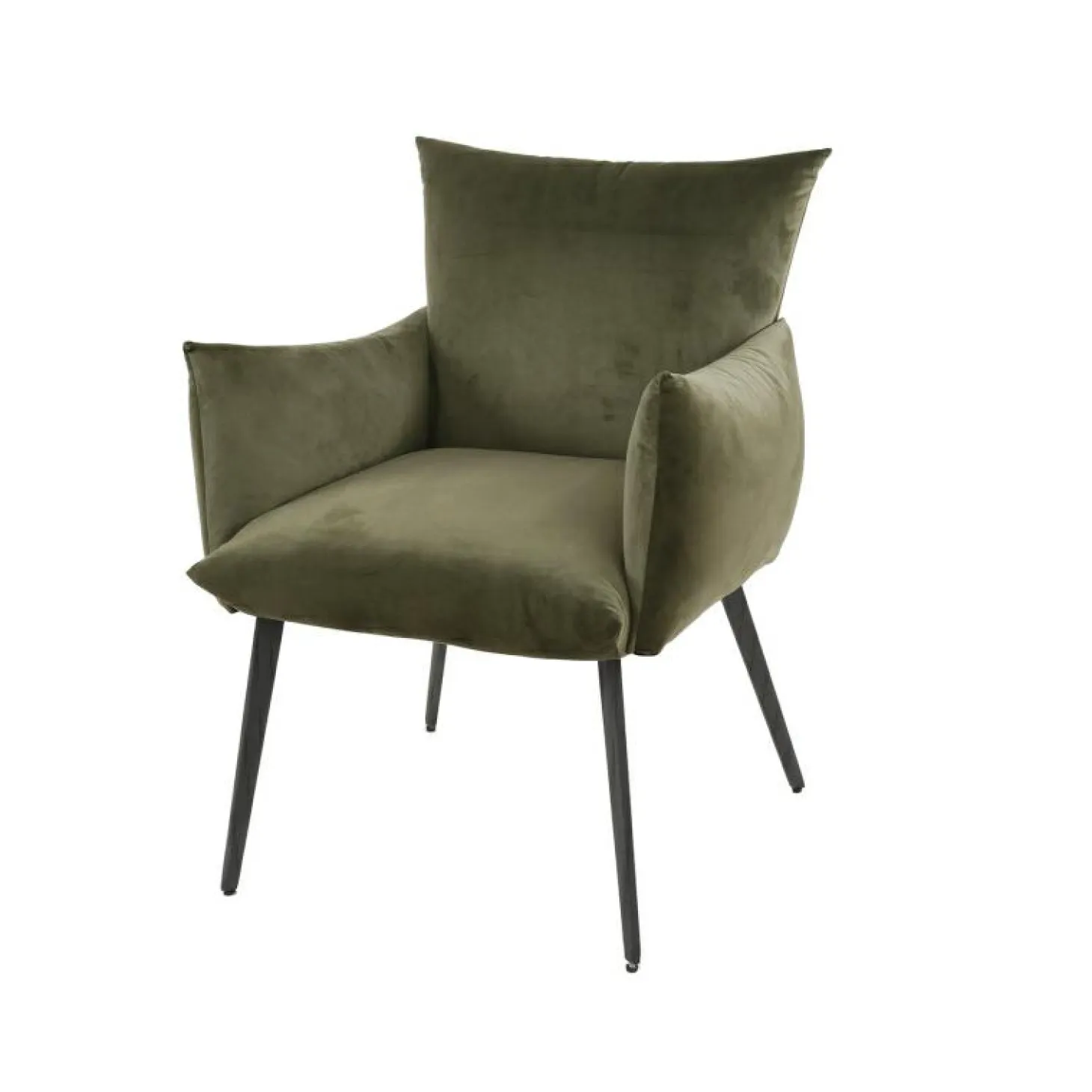 Eetkamerstoel Lobby - Velours Groen - Loft24.nl