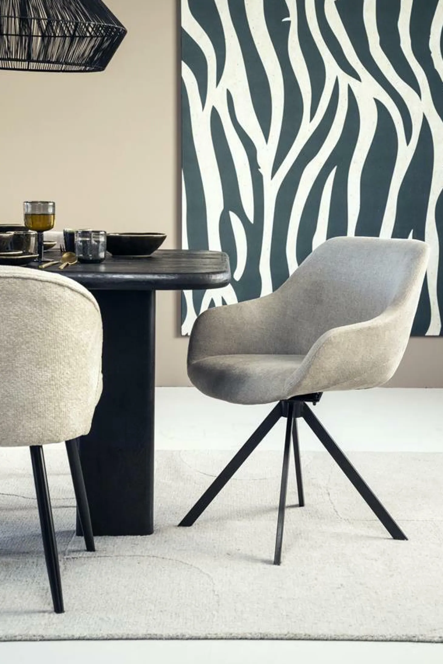 Eetkamerstoel Mamé - Bruin - Loft24.nl