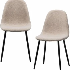 Eetkamerstoel Marije Teddy - Taupe - Loft24.nl