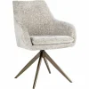 Eetkamerstoel Marlon Chenille kleur Pearl - Loft24.nl