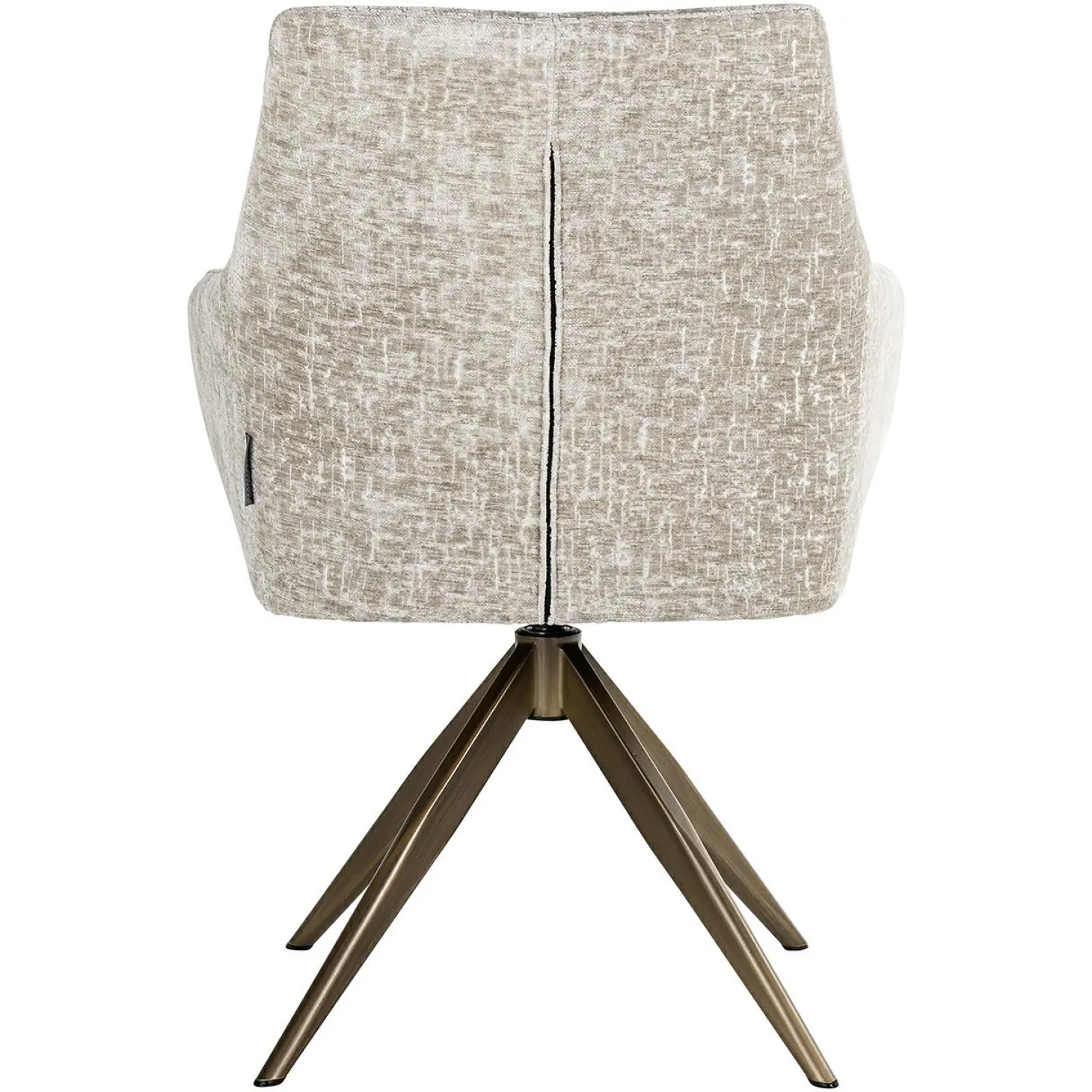 Eetkamerstoel Marlon Chenille kleur Pearl - Loft24.nl