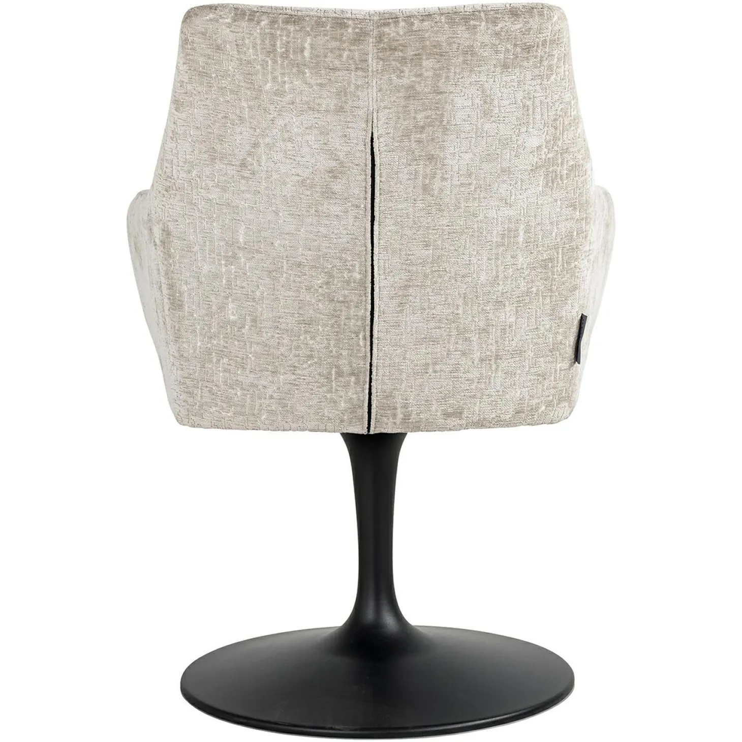Eetkamerstoel Marlon Chenille kleur Pearl - Loft24.nl