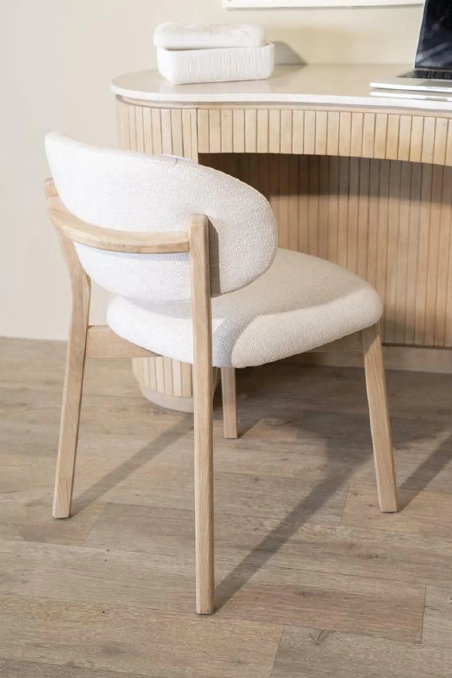 Eetkamerstoel Mikky Naturel - Beige - Loft24.nl