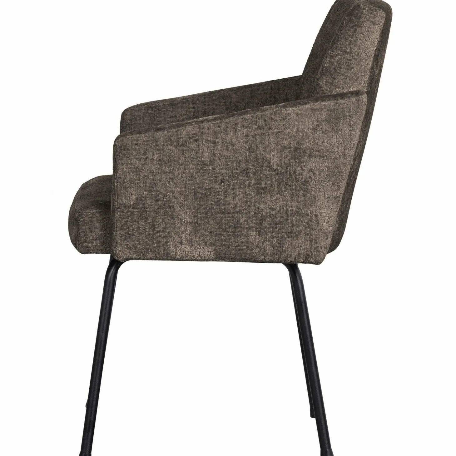 Eetkamerstoel Mount Chenille - Grijs/Bruin - Loft24.nl
