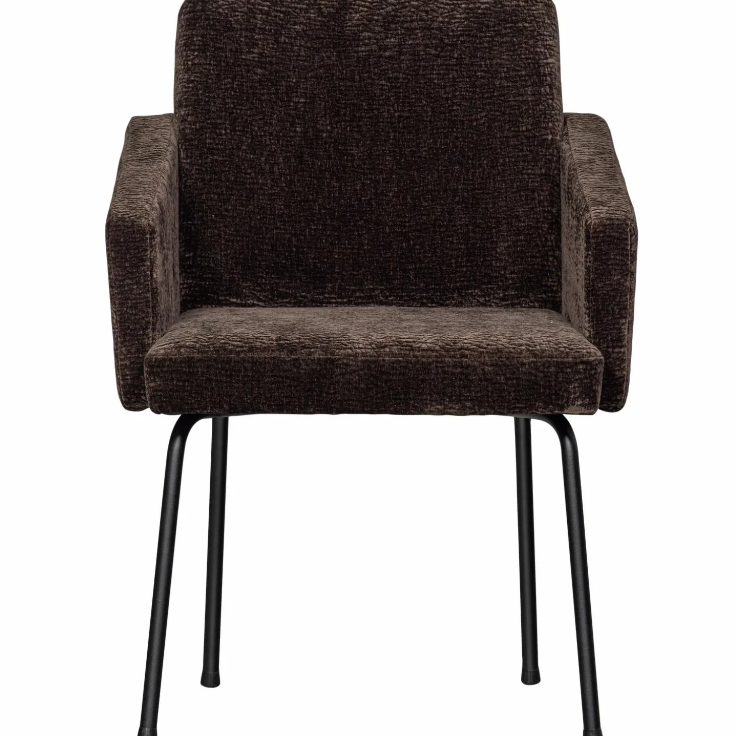 Eetkamerstoel Mount 3D Chenille Donkerbruin - Loft24.nl
