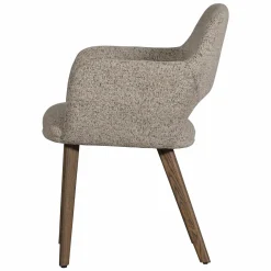 Eetkamerstoel Murat Bruin onderstel - Naturel/Bruin - Loft24.nl