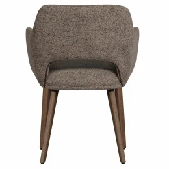 Eetkamerstoel Murat Bruin onderstel - Taupe/Bruin - Loft24.nl