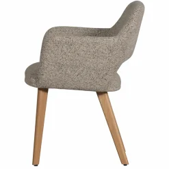 Eetkamerstoel Murat Naturel onderstel - Naturel/Bruin - Loft24.nl