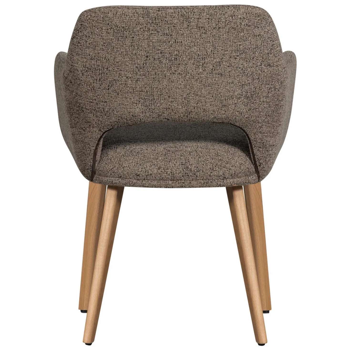 Eetkamerstoel Murat Naturel onderstel - Taupe/Bruin - Loft24.nl