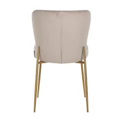 Eetkamerstoel Odessa Velvet kleur Khaki - Loft24.nl
