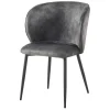 Eetkamerstoel Perano Velvet - Donkergroen - Loft24.nl