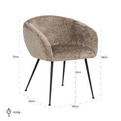 Eetkamerstoel Ruby Chenille - Loft24.nl