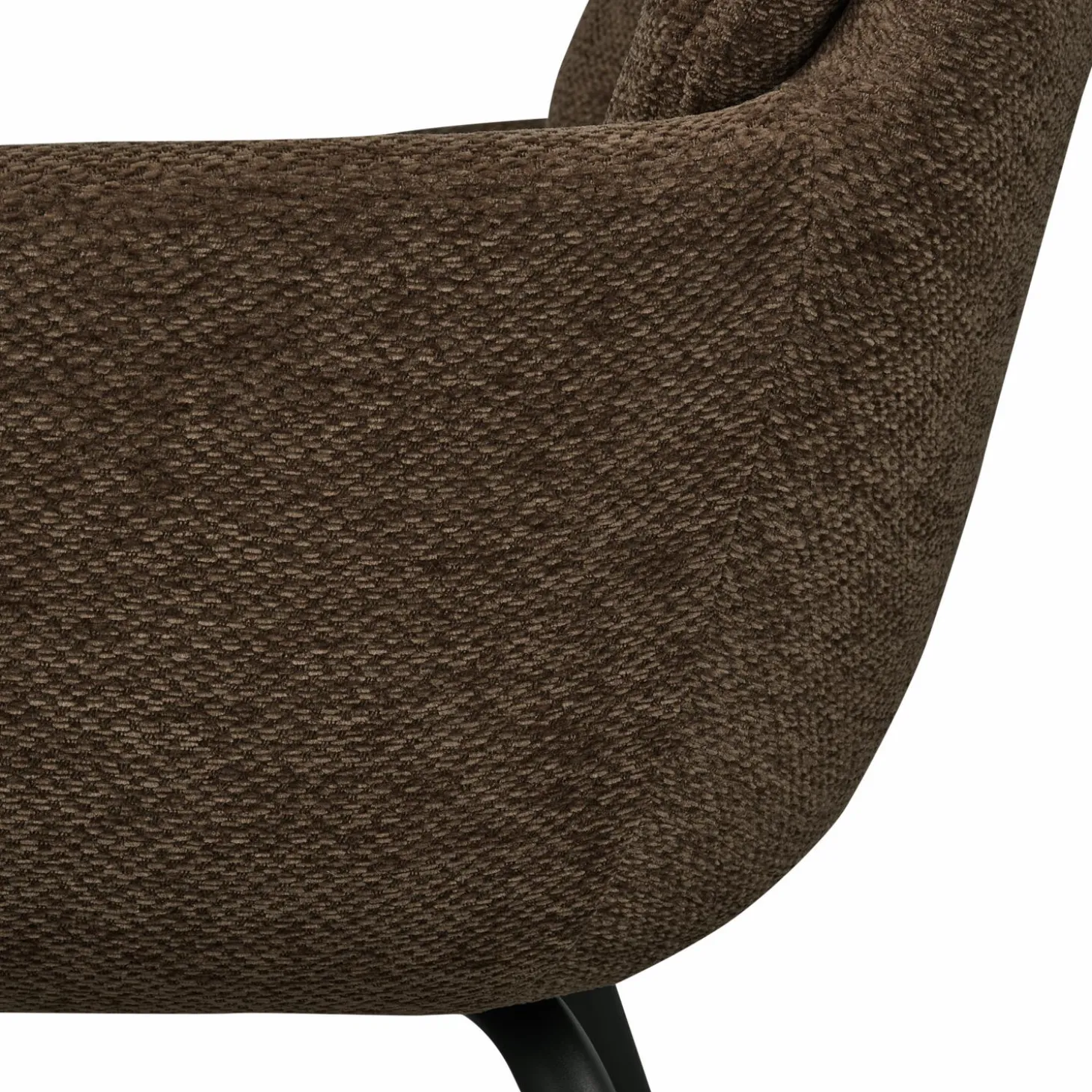 Eetkamerstoel Runa Chenille - Warm Bruin - Loft24.nl