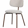 Eetkamerstoel Travis Geweven stof - Off White - Loft24.nl