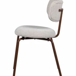 Eetkamerstoel Travis Geweven stof - Off White - Loft24.nl