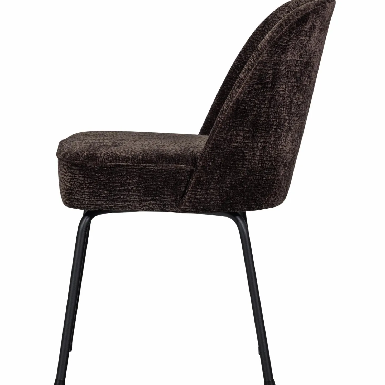 Eetkamerstoel Vogue 3D Chenille - Donkerbruin - Loft24.nl