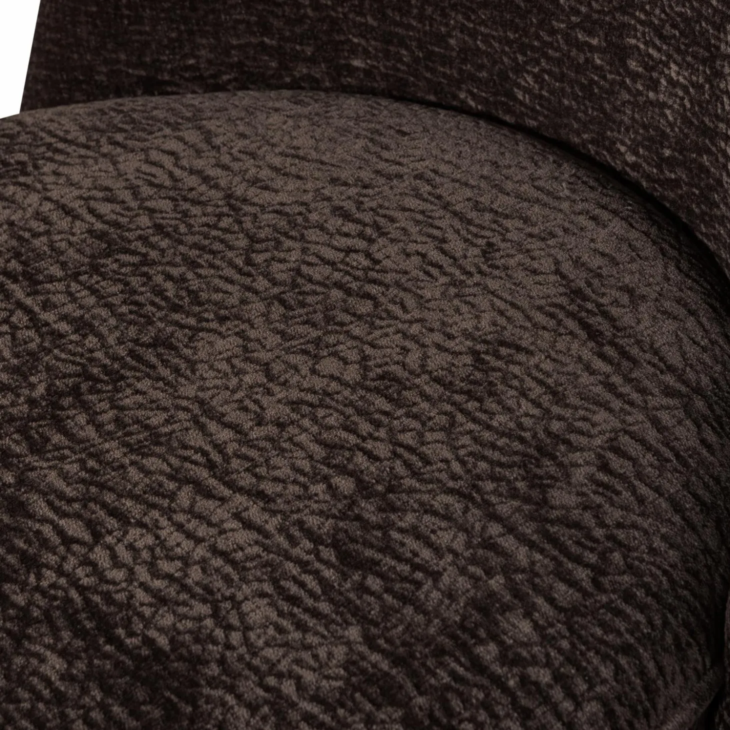 Eetkamerstoel Vogue 3D Chenille - Donkerbruin - Loft24.nl