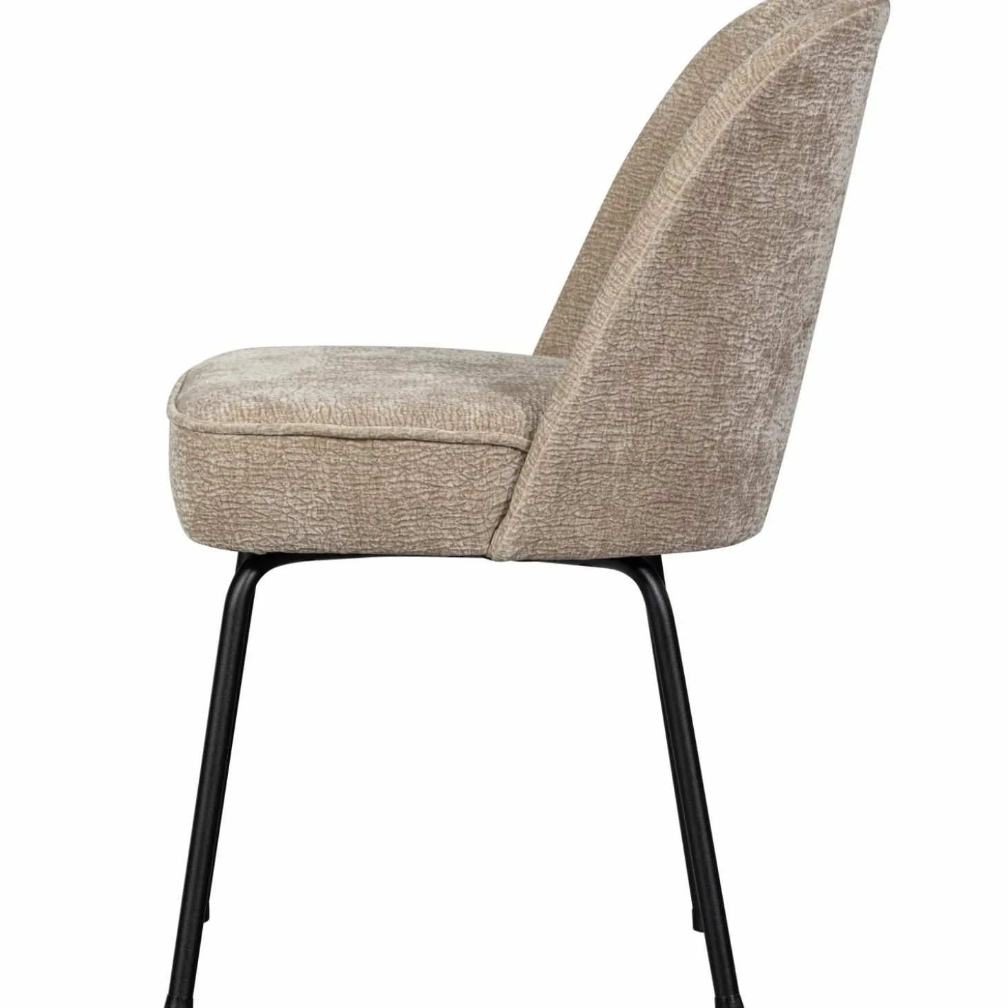 Eetkamerstoel Vogue 3D Chenille - Zand - Loft24.nl