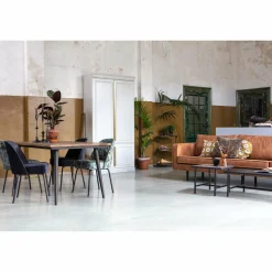 Eetkamerstoel Vogue Poppy Velvet - Grijs - Loft24.nl