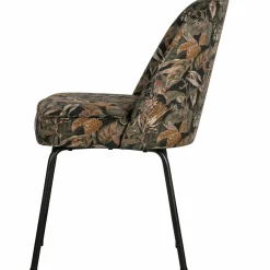 Eetkamerstoel Vogue Velvet - Bouquet Zwart - Loft24.nl