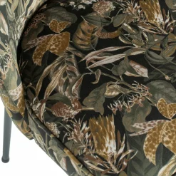 Eetkamerstoel Vogue Velvet - Bouquet Zwart - Loft24.nl
