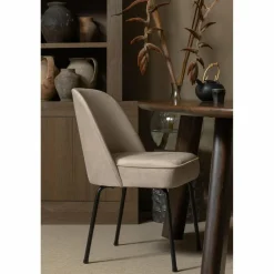 Eetkamerstoel Vogue Velvet - Khaki - Loft24.nl