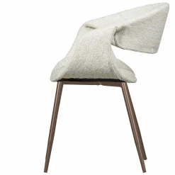 Eetkamerstoel Yossi Koperkleurig onderstel - Naturel - Loft24.nl