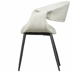 Eetkamerstoel Yossi Zwart onderstel - Naturel - Loft24.nl