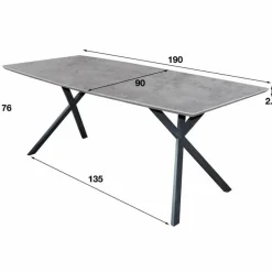 Eetkamertafel Dreams Eikenlook - 190 cm - Loft24.nl