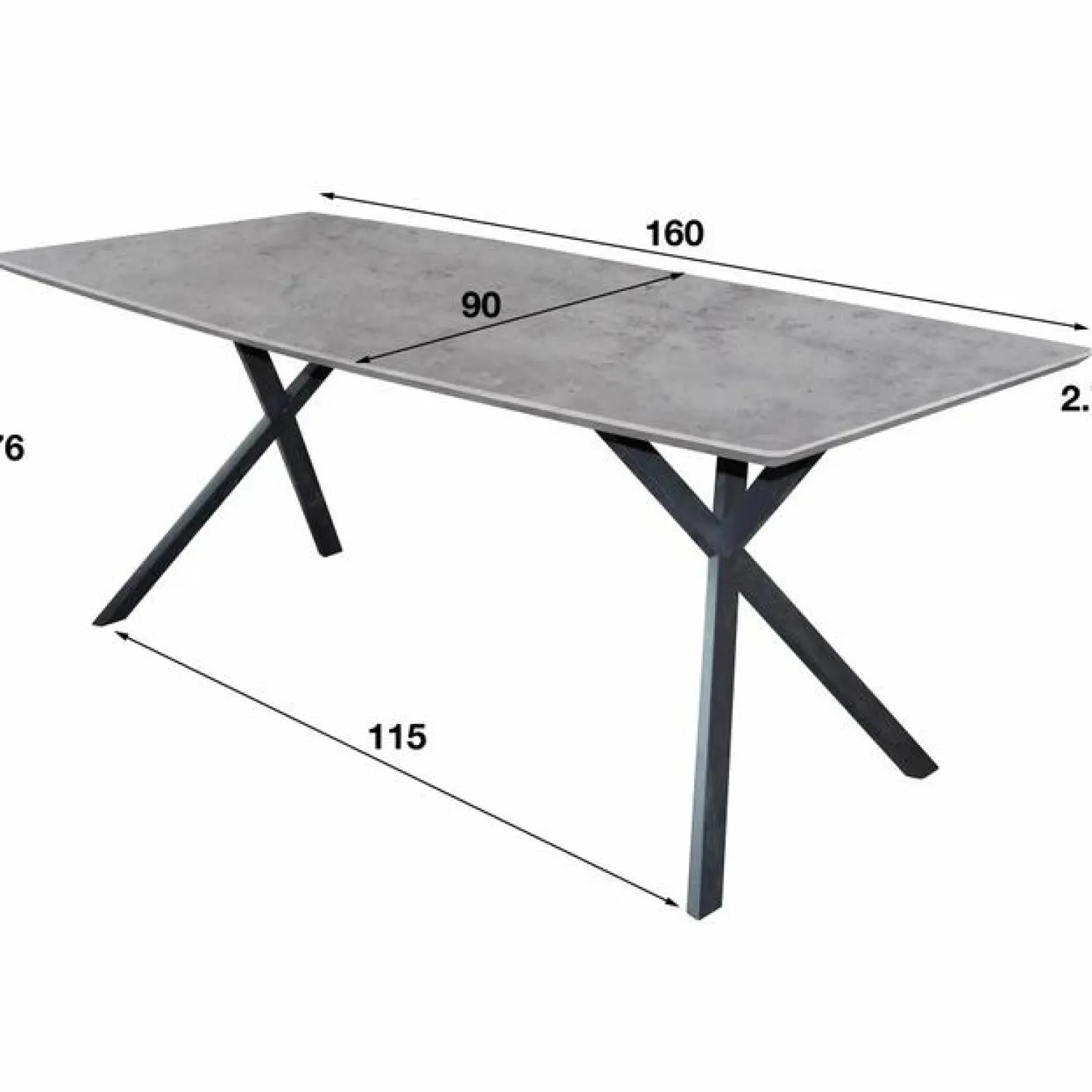 Eetkamertafel Dreams Eikenlook - 160 cm - Loft24.nl