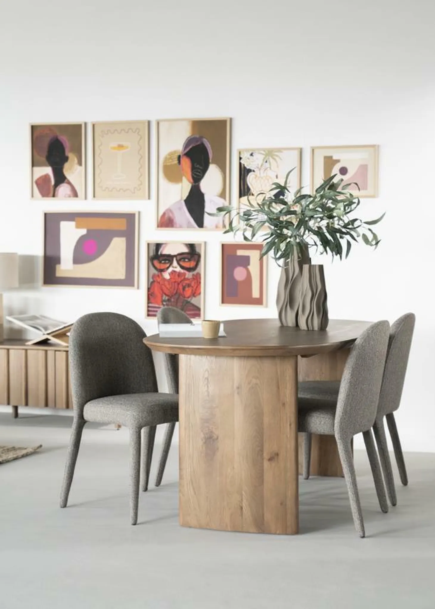 Eettafel Dex Eiken Bruin - 180 cm - Loft24.nl