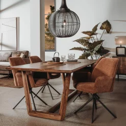Eettafel Dimaro Sheeshamhout 200 cm - Loft24.nl