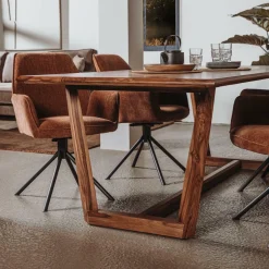 Eettafel Dimaro Sheeshamhout 240 cm - Loft24.nl