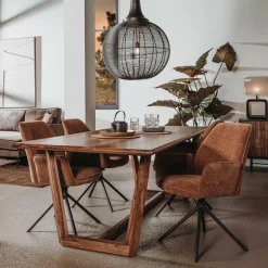 Eettafel Dimaro Sheeshamhout 240 cm - Loft24.nl