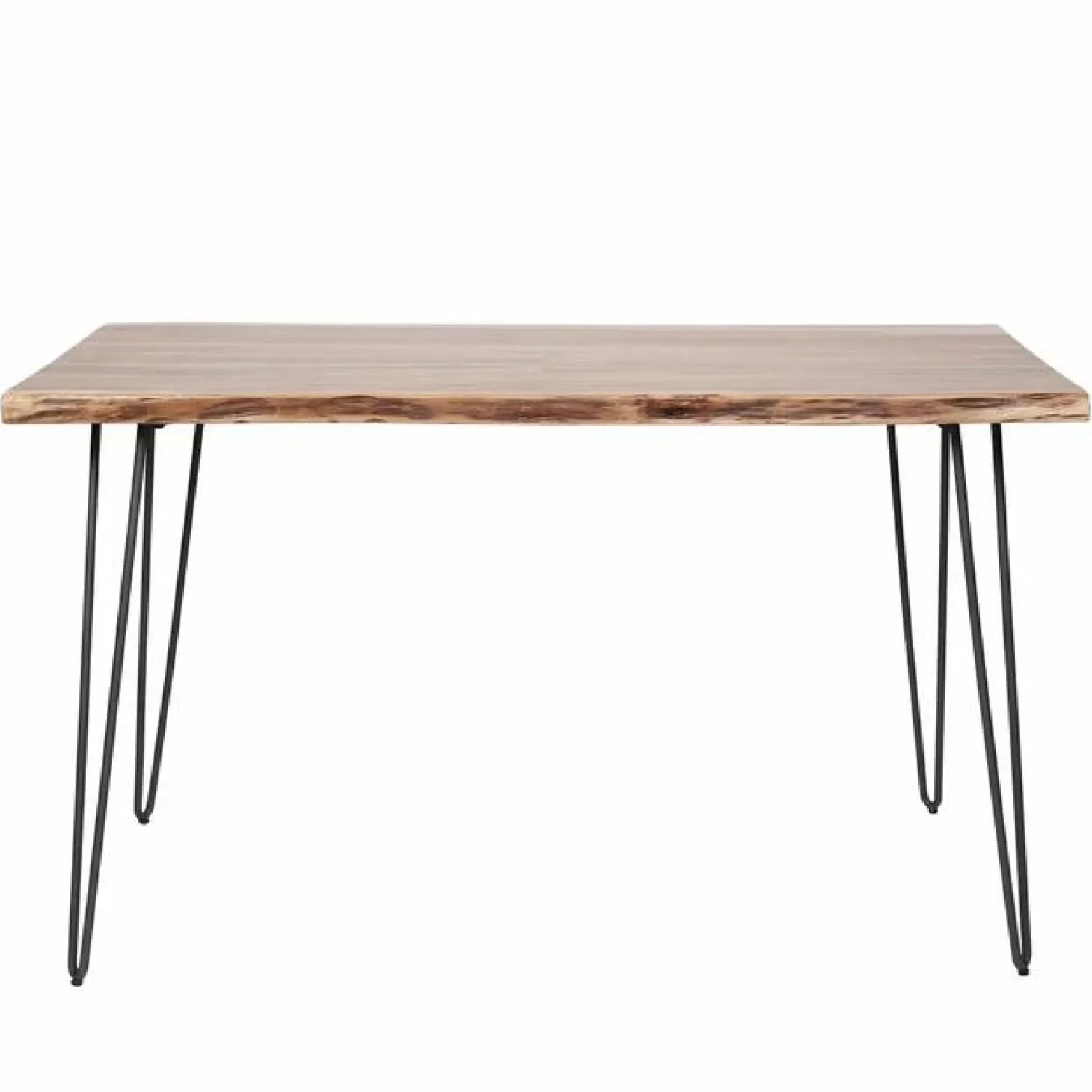 Eettafel Edge Massief acaciahout 130 x 70cm - Naturel - Loft24.nl