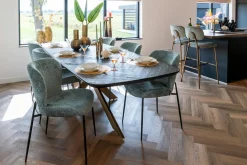 Eettafel Hayley eiken 280 x 110 cm - Zwart - Loft24.nl