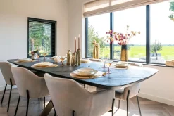 Eettafel Hayley eiken 280 x 110 cm - Zwart - Loft24.nl