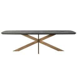 Eettafel Hayley eiken 280 x 110 cm - Zwart - Loft24.nl