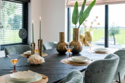 Eettafel Hayley eiken 280 x 110 cm - Zwart - Loft24.nl
