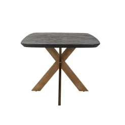 Eettafel Hayley eiken 230 x 100 cm - Zwart - Loft24.nl