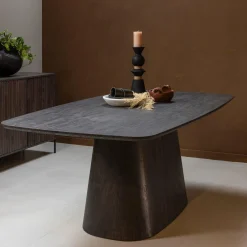 Eettafel Leah MDF 200 x 105cm - Bruin - Loft24.nl