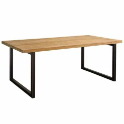 Eettafel Lucca Teak met metalen poten - 260 cm - Loft24.nl