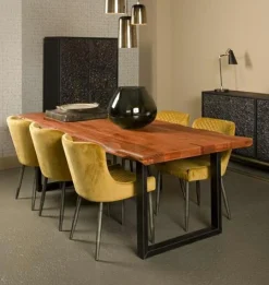 Eettafel Nicosia Boomstam Mangohout - 180 cm - Loft24.nl