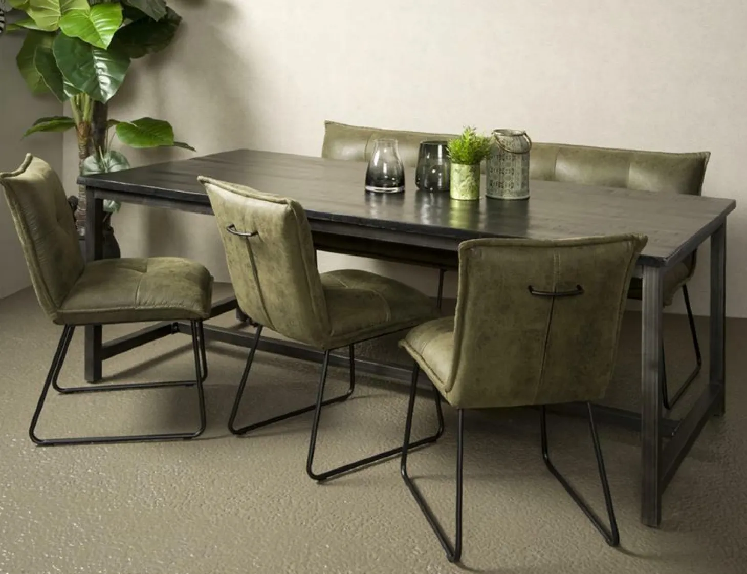 Eettafel Paterno Zwart - 240 cm - Loft24.nl