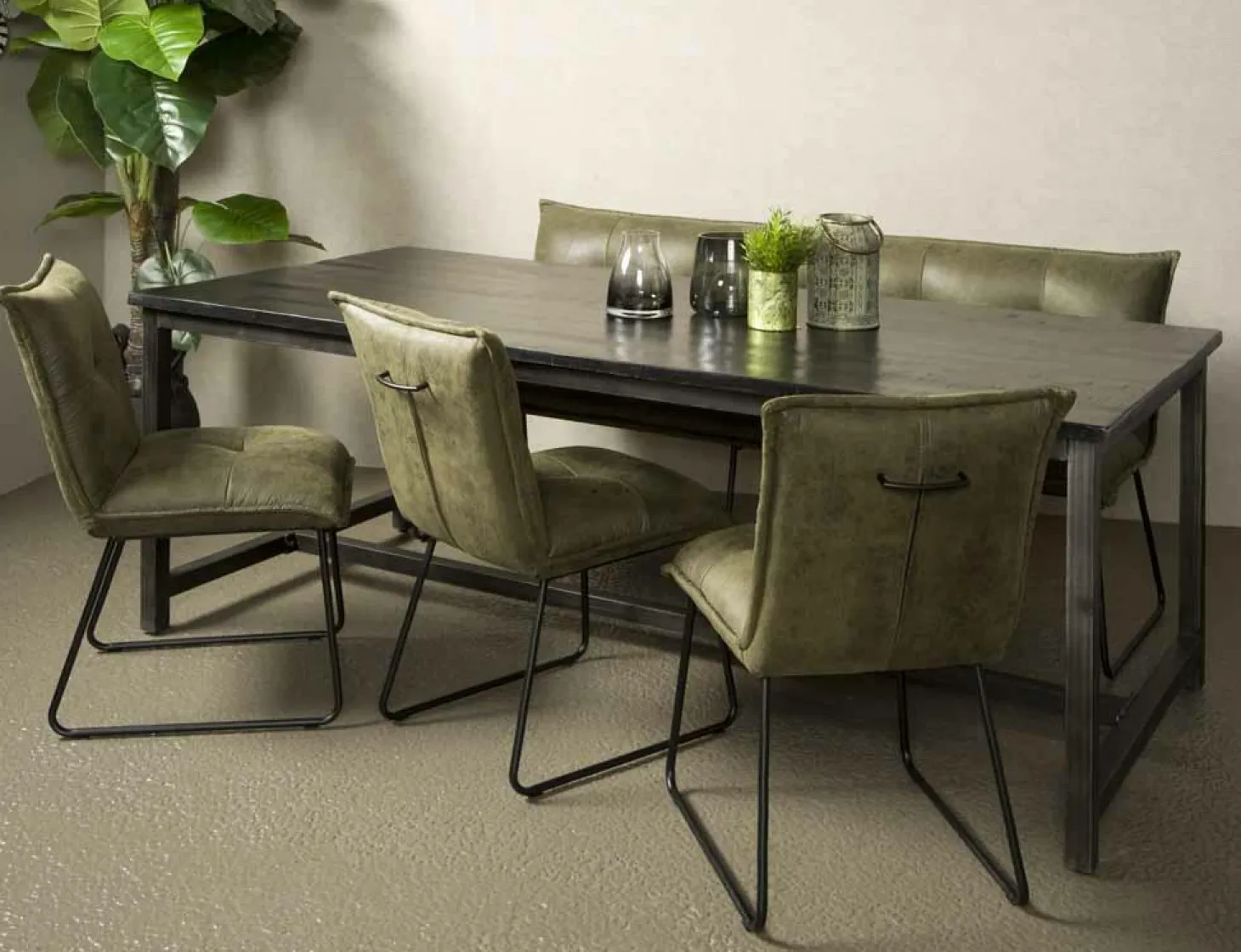 Eettafel Paterno Zwart - 240 cm - Loft24.nl