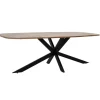 Eettafel Silvi Deens ovaal Mangohout Naturel - 240cm - Loft24.nl