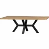 Eettafel Tablo Eikenhout, 240 x 100cm, kleur Naturel - Zeeland poot - Loft24.nl